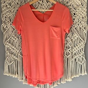 Sweet Tea’s by Pink Rose Flowy Coral T-Shirt